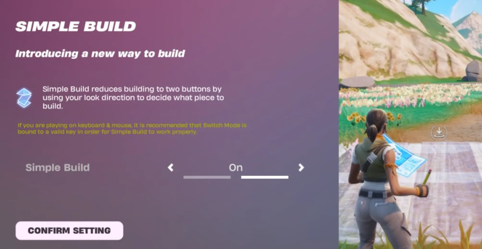 How to Use Simple Build in Fortnite